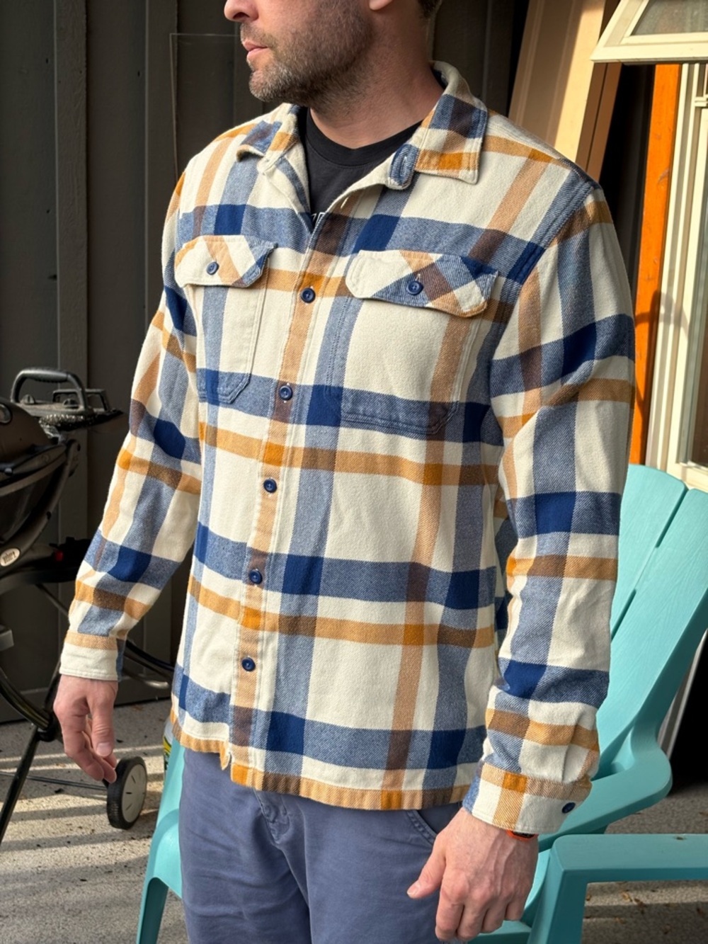 Patagonia Men's Fjord Plaid Button-Up Flannel